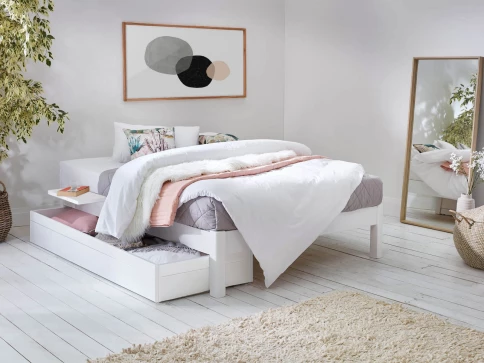 Platform Bed (Space Saver) with Mattress Beds with Mattress Wooden Bed